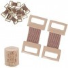 JOCXZI Clips de Bandage Élastique - 20Pcs Bandage Clips, Clips Élastiques en Métal, Elastique Bandage Wrap Stretch Métal Clip