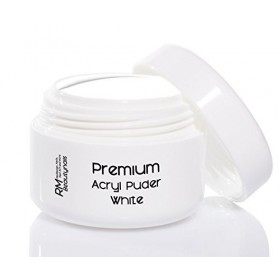 35 g de poudre acrylique blanche pour nail art de qualité studio