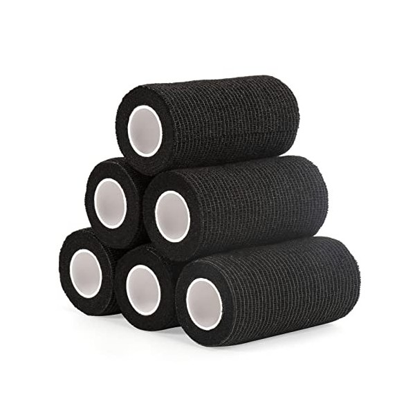 Sagafly Bande Cohesive Bandage Autoadhésif Elastique 10cm x 4,5m, Bandage Medical Cohésifs Bandage Animal Sports Bande pour l