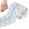 Bandage Transparent Imperméable, 10 cm * 10 m Transparent Pansement Bandage, Pansement Tatouage Waterproof, Pansement Etanche