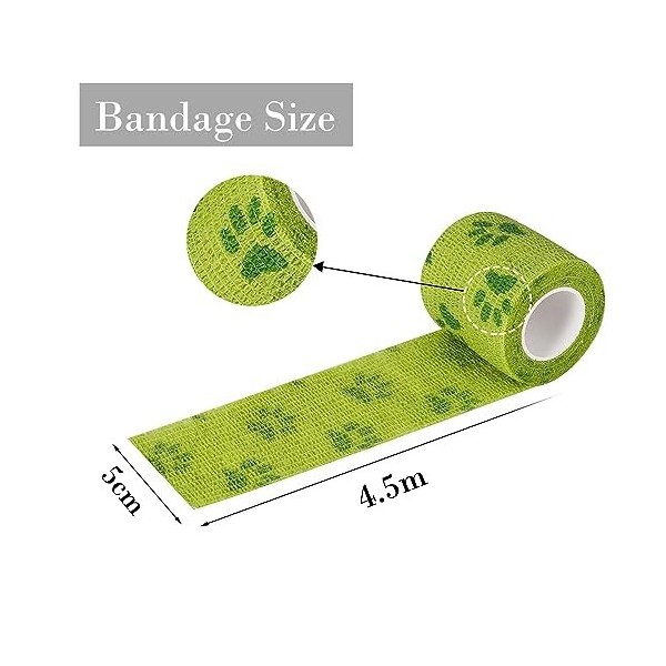 GIAPINST Bandage Autoadhésif Bande Kinésiologie Bandage Medical pour Premiers Secours Bandage Elastique Extensible Bandage An