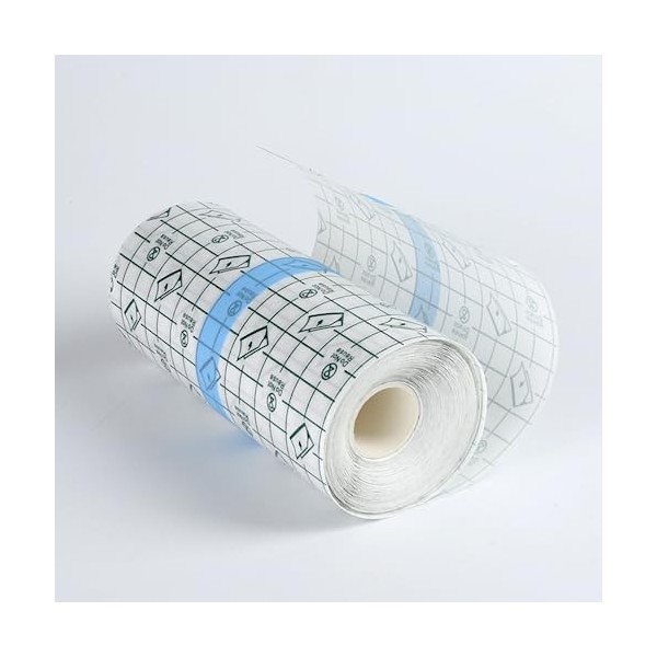 LJFEA Bandage adhésif imperméable et pour tatouage - 2 m x 15 cm - étanche à leau du ruban adhésif rouleau extensible de fil