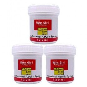 Warm Girl 120g Clear Acrylic Powder Nail Art Tip Manicure Builder Molding Kit by Warm Girl