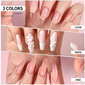 Warm Girl 120g Clear Acrylic Powder Nail Art Tip Manicure Builder Molding Kit by Warm Girl