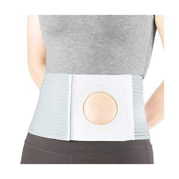 REAQER Ceinture de Stomie Unisexe Bandage de Stomie pour Les Patients atteints de colostomie prévenir hernie parastomal L 