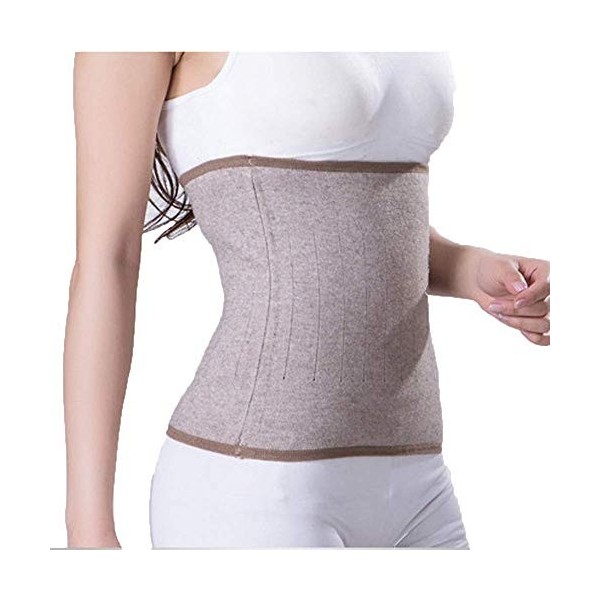 ITODA Unisexe Ceinture Protection Lombaire en Cachemire Ceinture de Soutien Lombaire Reins Chaud Ceinture Abdominale Maintien