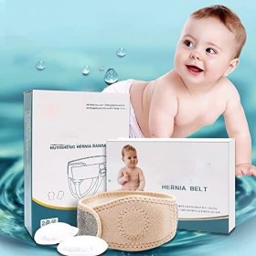 Ceinture pour hernie ombilicale,Ceinture pour hernie du Nombril pour Nourrisson et Nouveau né, Ceinture en ombilical avec Cou