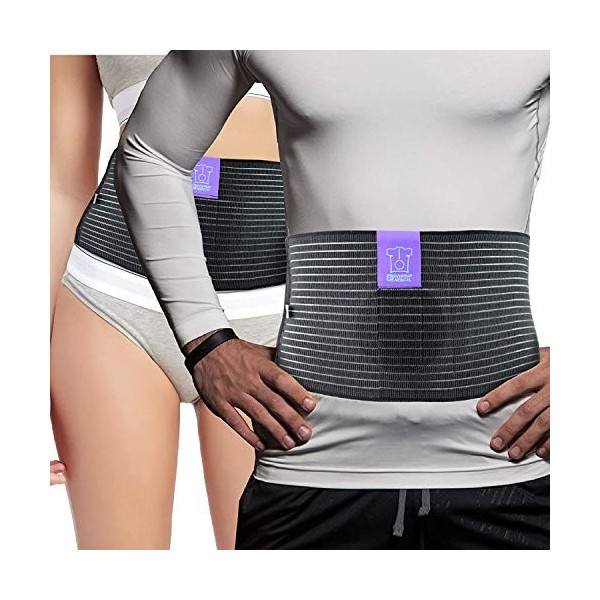 Ceinture de Hernie Ombilicale par Everyday Medical I Ceinture Médicale de Hernie I Bandage de Hernie Abdominale Soutien pour 