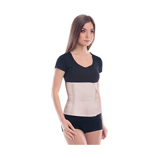 Ceinture abdominale Bandage de maintien du dos et ventre hauteur 24 cm un grand tour de taille X-Large Noir Schwarz