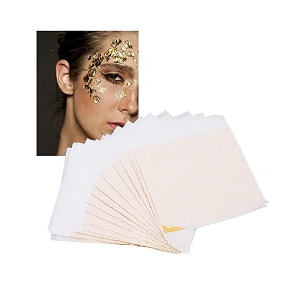 3 Boîtes imité Feuille Dor Papier Maquillage Nail Art Feuille Dor Feuille Décoration pour Artisanat Peinture Meubles Maquil