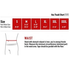 McDavid Youth Hex Thudd Shorts, White, Large