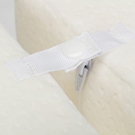 Pikolin Home - Oreiller viscoélastique ergonomique avec taie amovible, soulage la douleur des jambes et des genoux, fermeté m