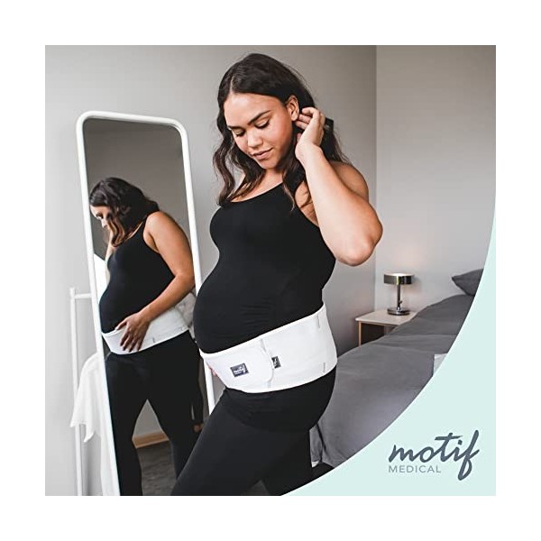 Motif Medical, Bande de soutien de grossesse, soulage la pression sur labdomen, le bas du dos, les hanches et le bassin - Bl