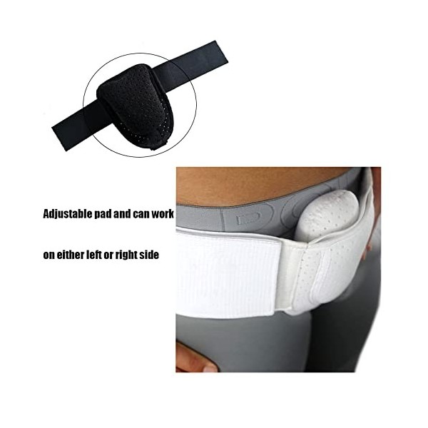 Ceinture de Soutien Hernie Inguinale couleur blanche pour homme | Soulage efficacement la douleur Convient côté gauche ou dro