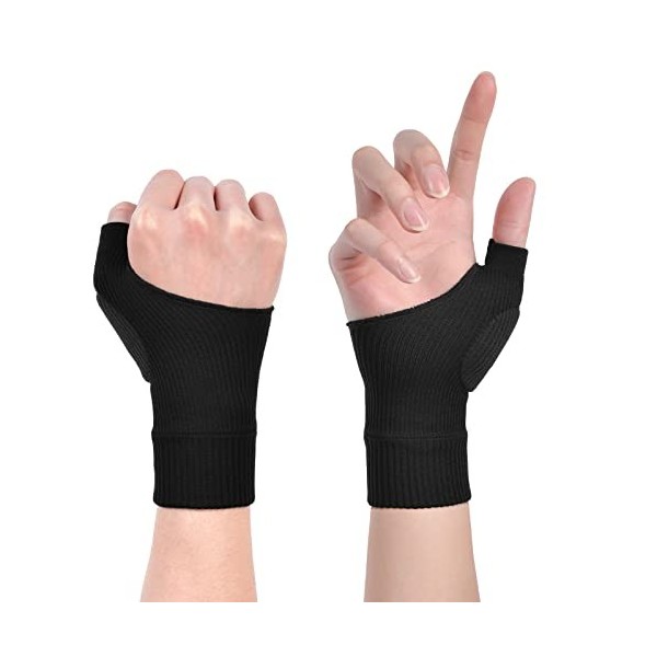 ACWOO Gants de Compression Arthritique, 1 Paire Gants de Soutien du Pouce Respirants avec Coussinets en Gel, Support de Poign