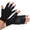 Donfri Gants Arthrose Sans Doigts Rheuma Gants de Compression Cuivre pour Arthrite, Tendinite, Soulagement de la douleur RSI,