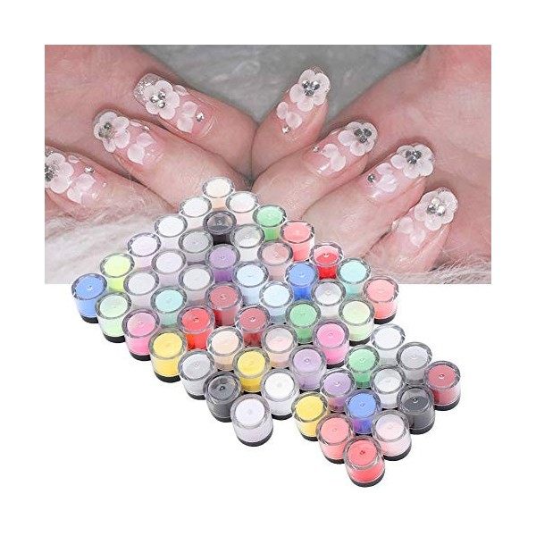 Poudre à ongles, 12/18/24 couleurs ensemble de poudre acrylique, Gel UV Poudre Ongles Glitter Crystal Nail Art Tips Nail Art 