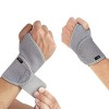 Attelle Bandage Poignet 1 Paire, Noir Poignet Musculation de Force Support Bandage élastique , Idéal pour Douleurs Articulair