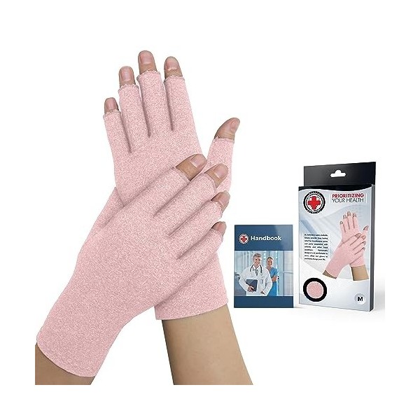 Gants Arthrose Conçus par des Médecins, Gants de Compression Femmes, Soulager les Douleurs Arthrose, Maladie de Raynaud, Synd
