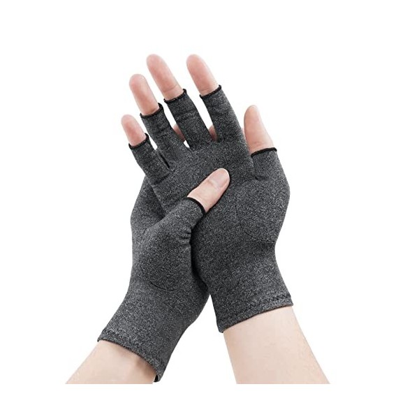 ACWOO Gants de compression pour larthrite, 1 paire Réchauffe des Joints de Doigt, Soulage les Douleurs Polyarthrite Rhumatoï