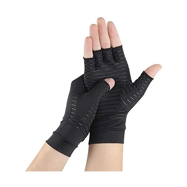 Gants de Compression Arthritique en Cuivre Gants Anti-arthrite Soigner Arthrite Mitaine Soulager Douleur Polyarthrite Rhumato