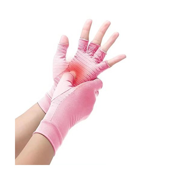 Gants de Compression en Cuivre Pour Larthrite, Meilleurs Gants InfuséS de Cuivre pour Femmes et Hommes, Soulagement de la Do