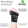 Hually Protège Poignets, Bandage Protection de Poignets Convenable Droite ou Gauche Unisexe,Wrist Wraps, Poignet Musculation 