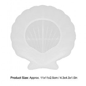 Srliya Moule de Plateau de Bijoux de Coquille, Moule de Plateau de Bijoux de Coquille Moule de Plaque de Stockage de Silicone
