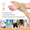 1 paire de Gants de Thérapie de Soutien de Poignet Protège-Poignet Respirant Main pour Tunnel Carpien Gel Attelle Support de 