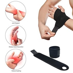 Bandage de compression pour poignet respirant - Poignet de sport - Manchon de soutien pour femme et homme - Tunnel carpien - 