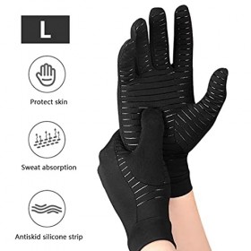 willkey Gants de Compression Arthritique en Cuivre, Gants Anti-arthrite,Gants Compression Soigner Arthrite Soulager Douleur p