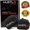 Hustle Athletics Bandages de poignet – Meilleur soutien dhaltérophilie bandage professionnel de qualité compétition – Atti