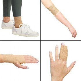 Bandage Wraps - 24-Pack Self Adherent Wraps, Self Adhesive Gauze Roll, Cohesive Tape, Medical Tape, First Aid Supplies for Sp