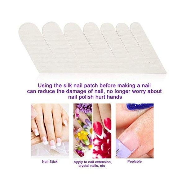 Patch ongles - adhésif soie Nail Wrap Renforcez ongles protecteur autocollants Gel UV Nail outil