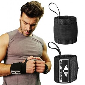 Vikingstrength Wrist Brace Support for Weight Lifting, Crossfit, Bodybuilding and Fitness. Premium Quality Wrist Wraps for...