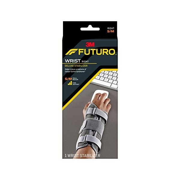 Futuro Futuro Deluxe Wrist Stabilizer Right Hand Small-Medium, Small-Medium each by Futuro