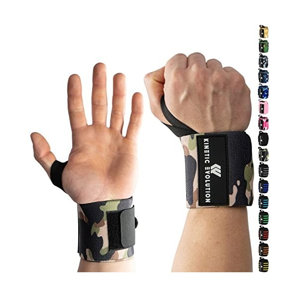 KINETIC EVOLUTION Bandages de poignet rayures bleu clair Attelles pour main et poignet