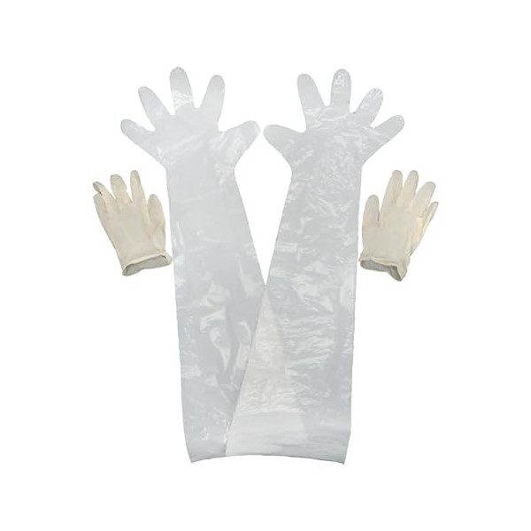 Allen Field Ensemble de gants de coiffure pour poignets et épaules, Homme, 516, blanc, 6 pairs of each