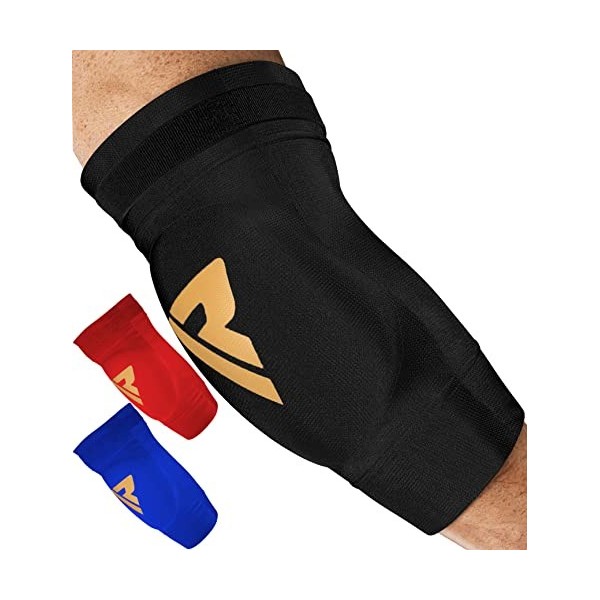 RDX Coudière Boxe MMA Muay Thai, Approuvé par SATRA Soutien Coude, Kontact Sport Arts Martiaux Combat Compression Elbow Pads,