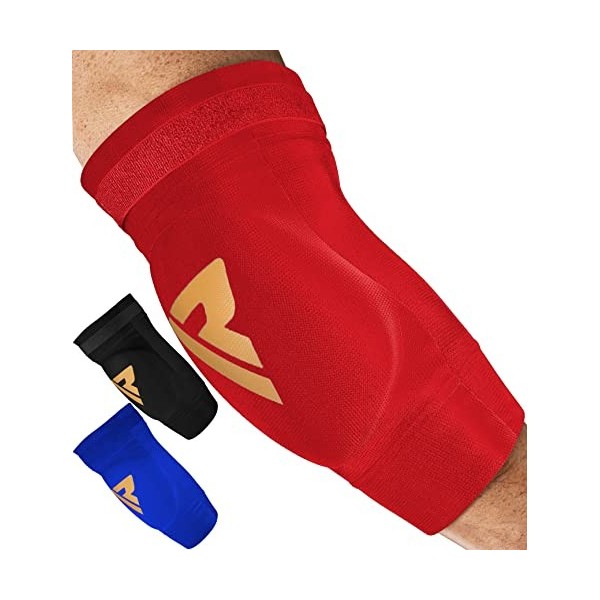 RDX Coudière Boxe MMA Muay Thai, Approuvé par SATRA Soutien Coude, Kontact Sport Arts Martiaux Combat Compression Elbow Pads,