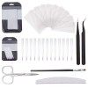 NICENEEDED 65 Pièces Kit Extension Ongle Fiberglas Extension DOngle En Fibre De Soie Faux Ongles Conseils Et Extension DOng