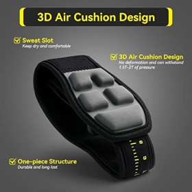 AGPTEK 1 x coudières épicondylite Ruban de coude de tennis pour tendinite soulagement de la douleur, coudières réglables et a