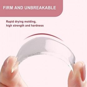 15 Ml de Gel Dextension et 10pcs Extension dOngle en Fibre de Verre, Faux Ongle en Fibre de Verre de Soie- Outil dArt dOn