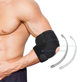Coudiere Tendinite Epicondylite, Coudières, Support de Coude Coudière, Tennis Elbow, Attelle de Coude Réglable, Coudière à Do