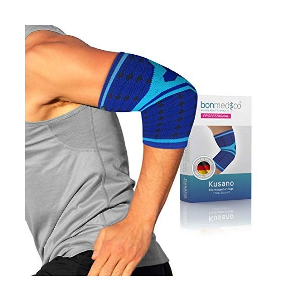 bonmedico Coudière Tendinite Farko - Manchon de Compression Bras, Support Coude Unisexe, Coudière de Maintien Gauche/Droite, 