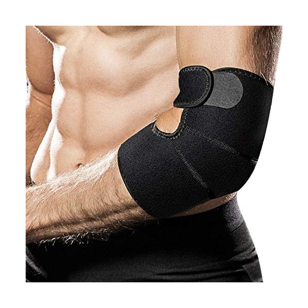 Coudiere Tendinite Epicondylite, Femme & Homme Attelle Coude Pour Entorse, Arthrite, Réadaptation Post-blessure, Néoprène Rég