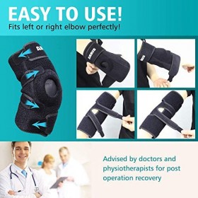 ARRIS Elbow Ice Pack Wrap, Gel Pack avec Elbow Support Wrap Hot Cold Therapy pour le soulagement de la douleur au bras du cou