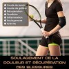 ionocore Coudière Tendinite Néoprène, Coudière Epicondylite pour Tennis/Golf/Haltérophilie - Protection des Articulations - S