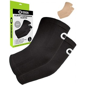Manchon de compression pour coude 1 paire – Manchons de soutien instantané pour les tendinites, larthrite, la bursite, les