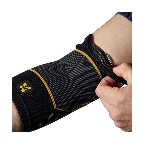 Protection coudiere protege coude compression elastique noire